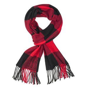 Victoria's Secret Sparkle Scarlet Check Scarf